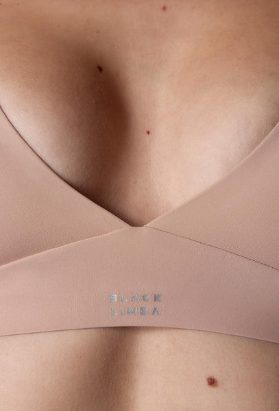 Sujetador Triangular Eryx - Nude-Black Limba