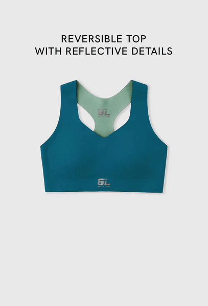 Conjunto deportivo Strong motion - Mid blue & Green-Black Limba