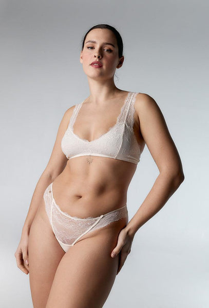 Sujetador halter Dulcet - Cream-Black Limba
