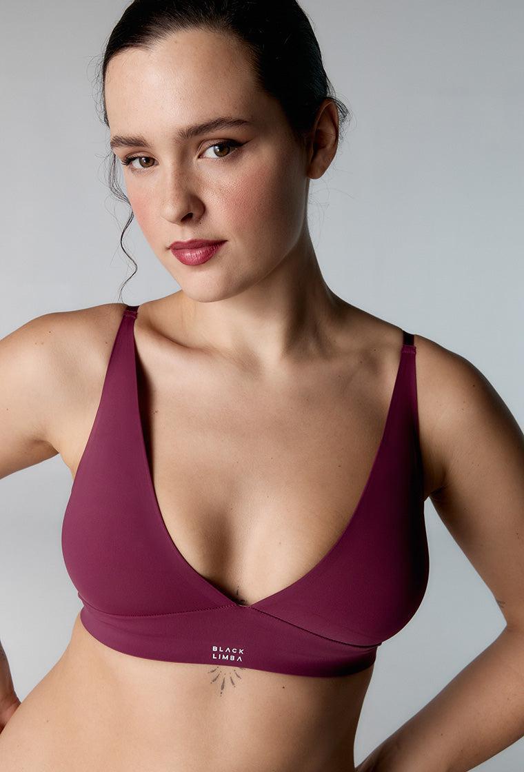 Sujetador triangular Eryx - Amaranth-Black Limba