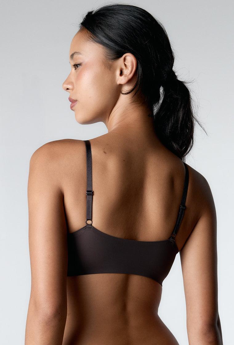 Sujetador triangular Eryx - Chocolate-Black Limba