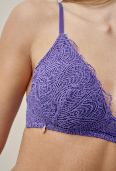Sujetador triangular Moira - Electric Purple-Black Limba