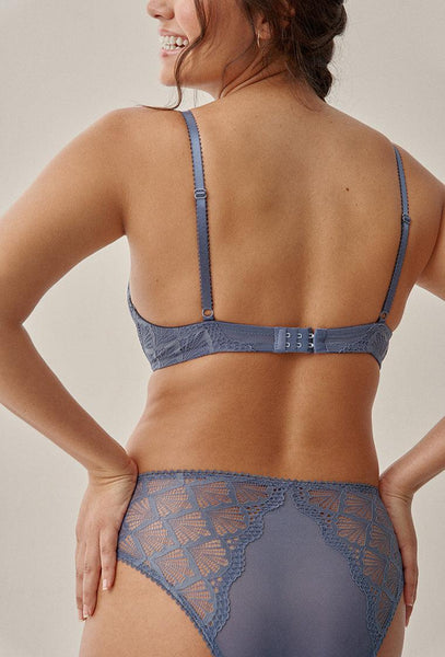 Sujetador triangular Tassia - China Blue-Black Limba