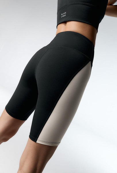 Short deportivo Synergy - Black & Cream-Black Limba