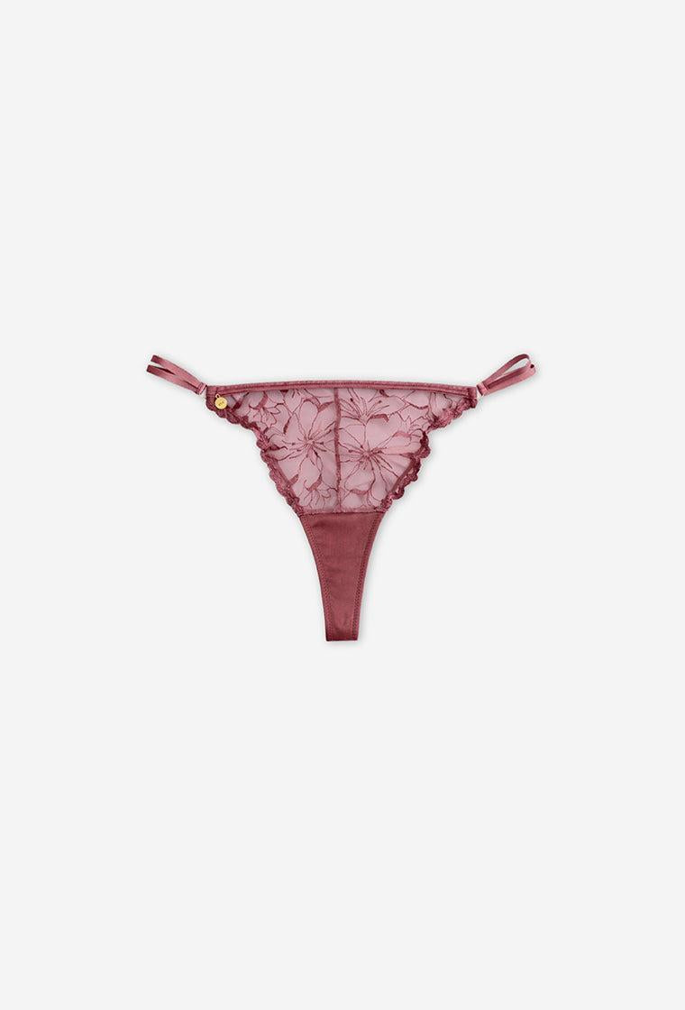 Tanga Agnes - Mauve Pink-Black Limba