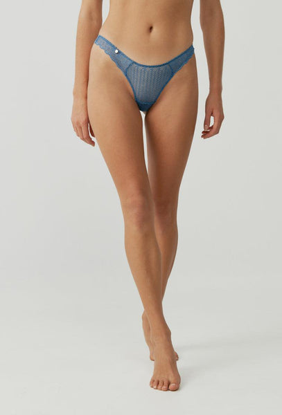 Tanga Binia - Cloudy Blue-Black Limba