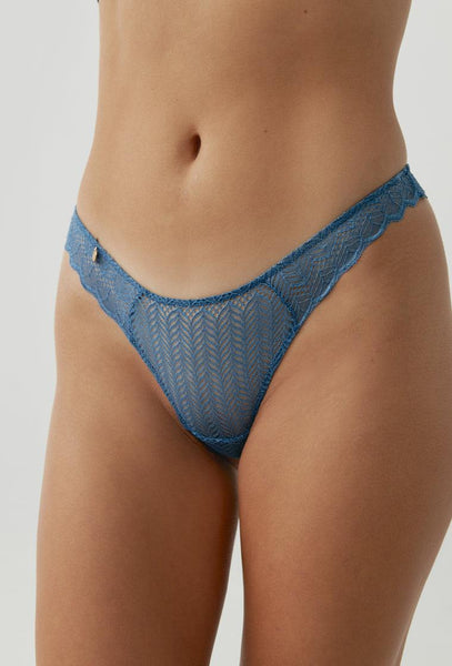 Tanga Binia - Cloudy Blue-Black Limba