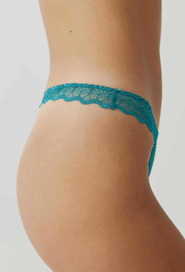 Tanga Binia - Teal-Black Limba