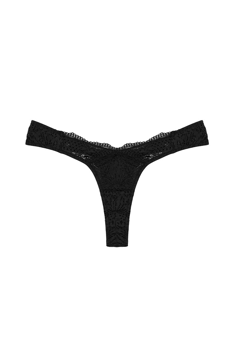Tanga Carrie - Black-Black Limba