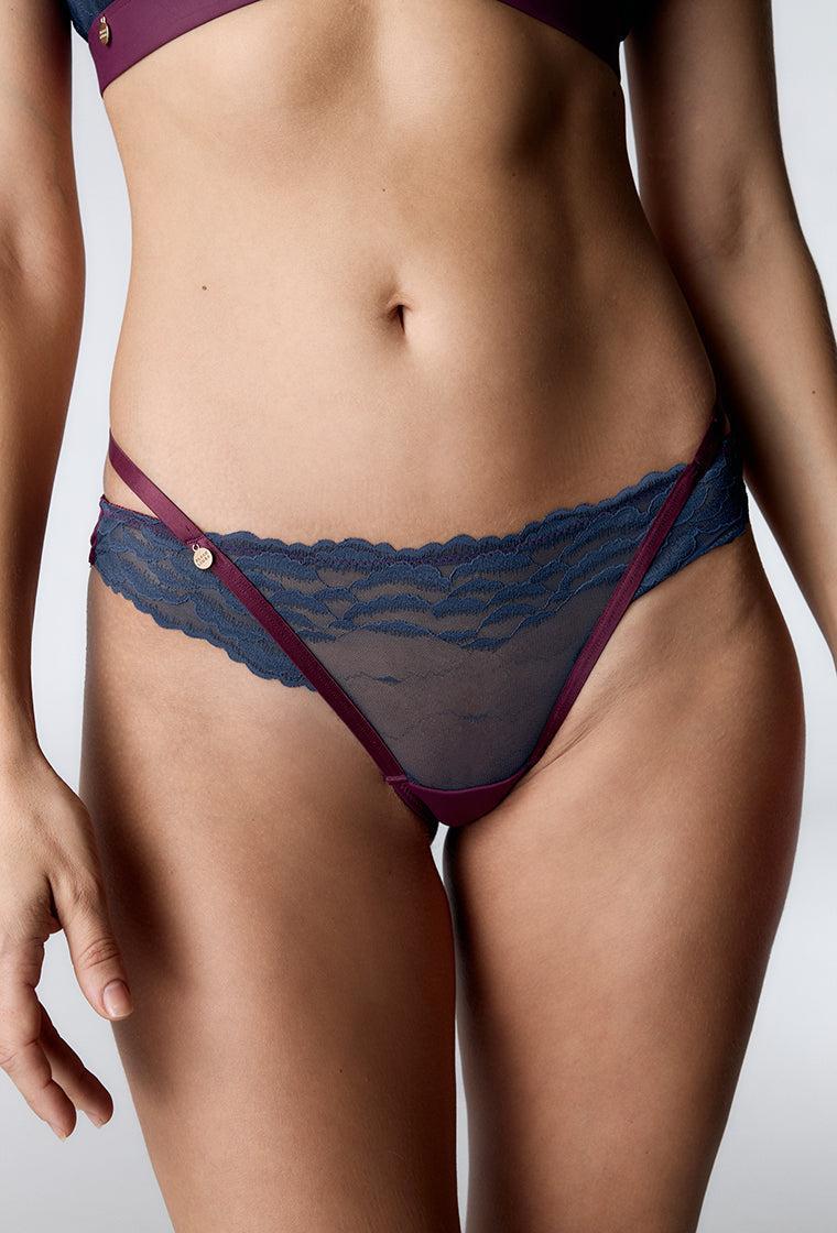 Tanga Cleo - Steel Blue-Black Limba