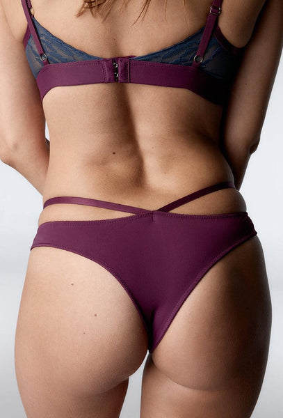 Tanga Cleo - Steel Blue-Black Limba