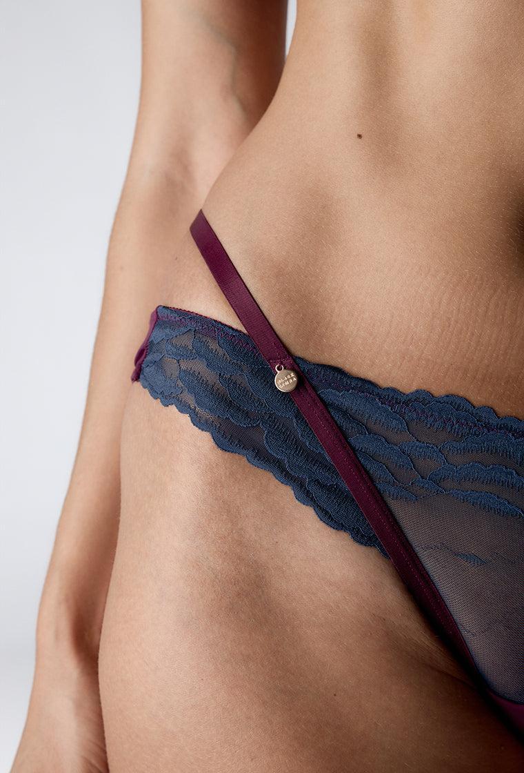 Tanga Cleo - Steel Blue-Black Limba