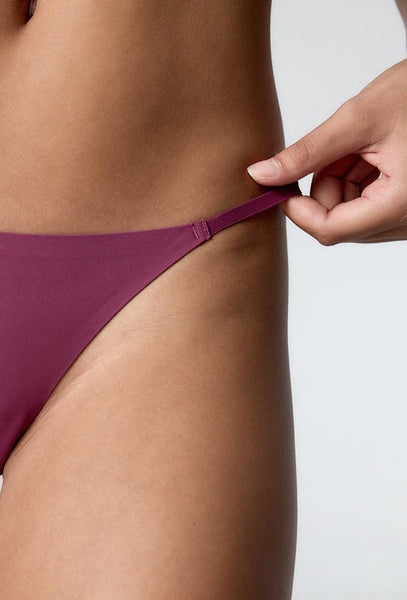 Tanga Jane - Amaranth-Black Limba