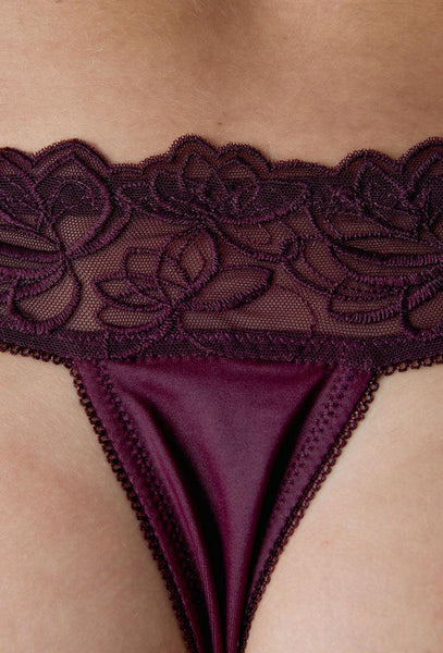 Tanga Merlot - Plum-Black Limba