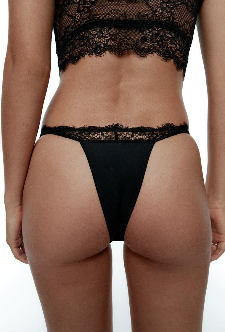 Tanga Noir - Black-Black Limba