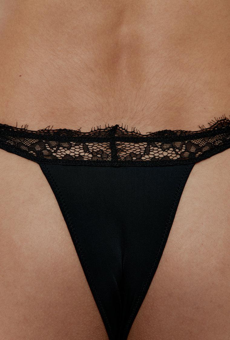 Tanga Noir - Black-Black Limba