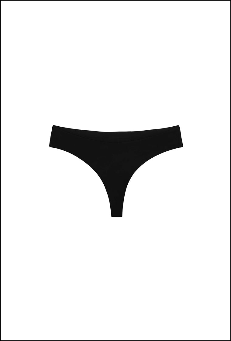 Tanga de microfibra Elaphe - Black-Black Limba