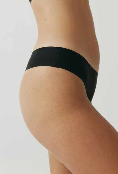 Tanga de microfibra Elaphe - Black-Black Limba