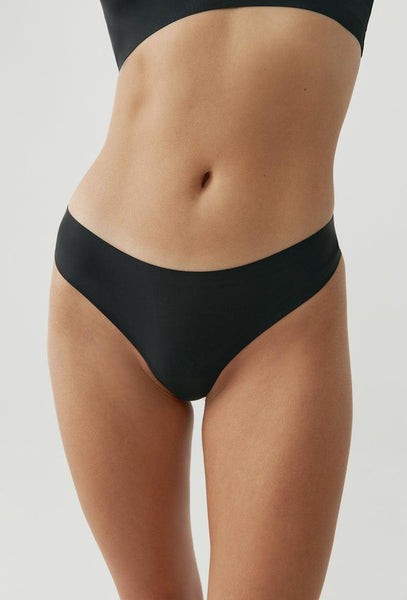 Tanga de microfibra Elaphe - Black-Black Limba