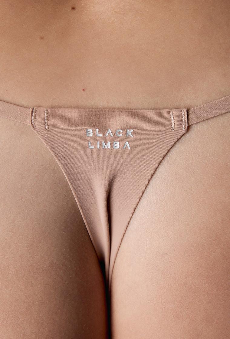 Tanga invisible Jane - Nude-Black Limba