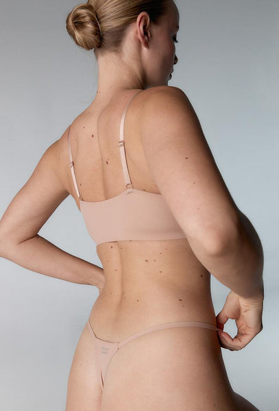 Tanga invisible Jane - Nude-Black Limba