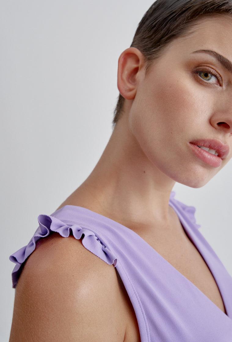 Top Sasha - Lila-Black Limba