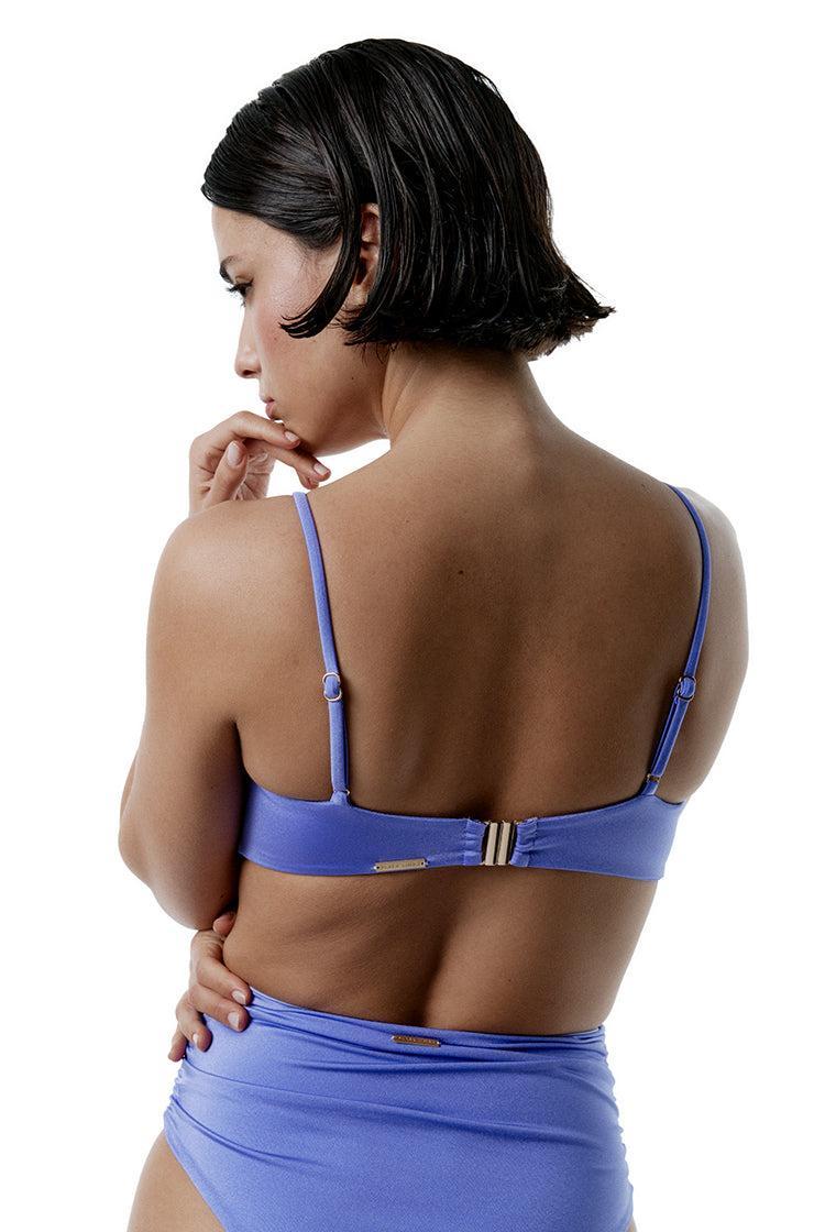 Top bikini balconette Glimmer - Lilac-Black Limba