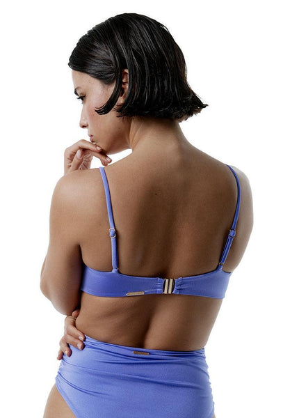 Top bikini balconette Glimmer - Lilac-Black Limba