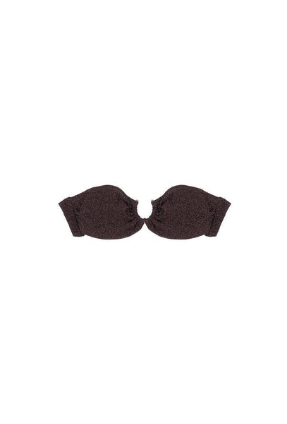 Top bikini bandeau Nova - Espresso-Black Limba