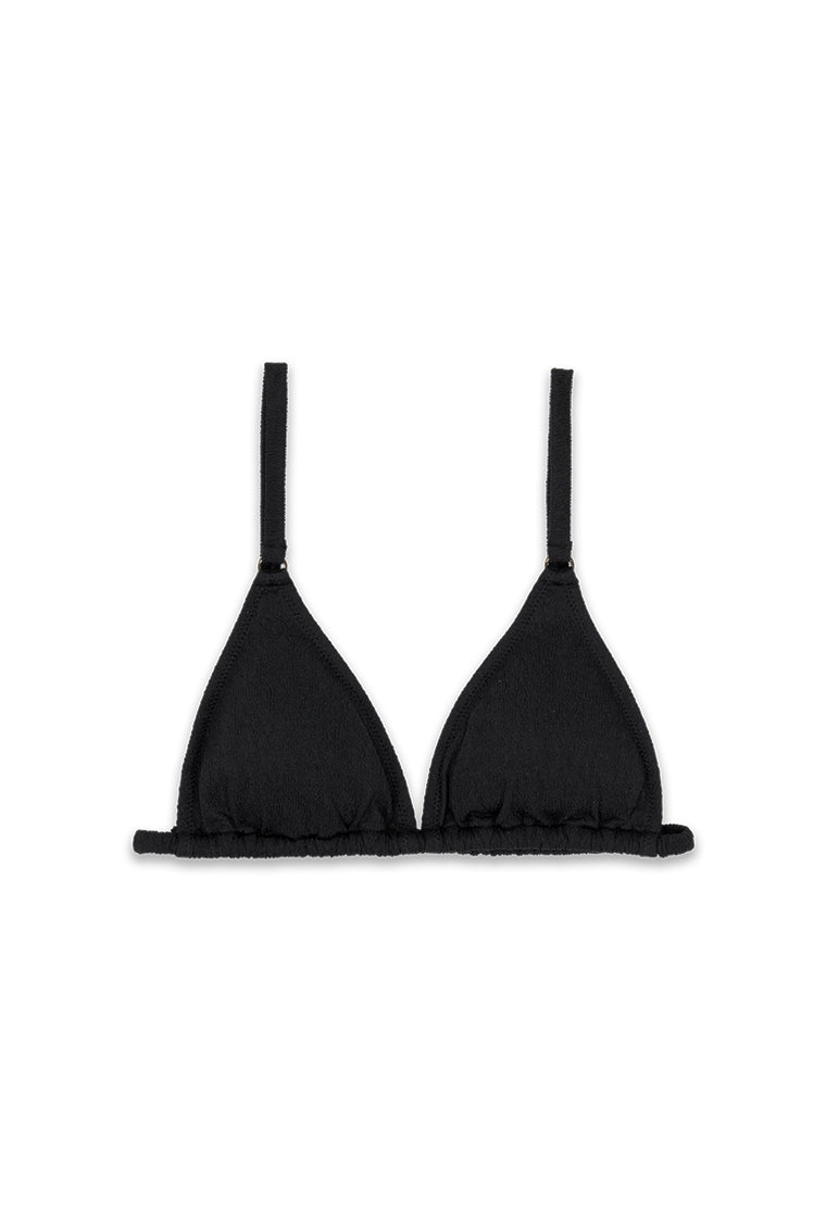 Top bikini triangular Lottie - Black-Black Limba