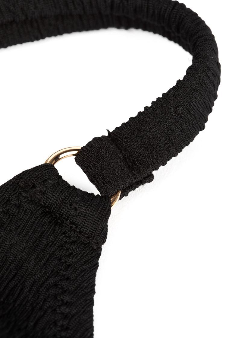 Top bikini triangular Lottie - Black-Black Limba