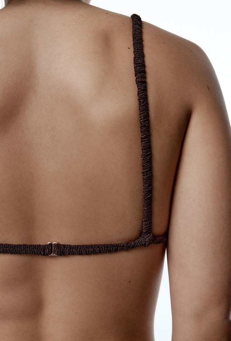 Top bikini triangular Radiance - Cacao-Black Limba