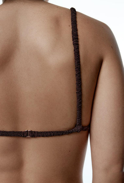 Top bikini triangular Radiance - Cacao-Black Limba