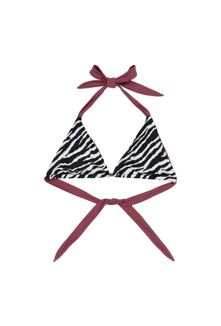 Top bikini triangular Wild - Jungle-Black Limba