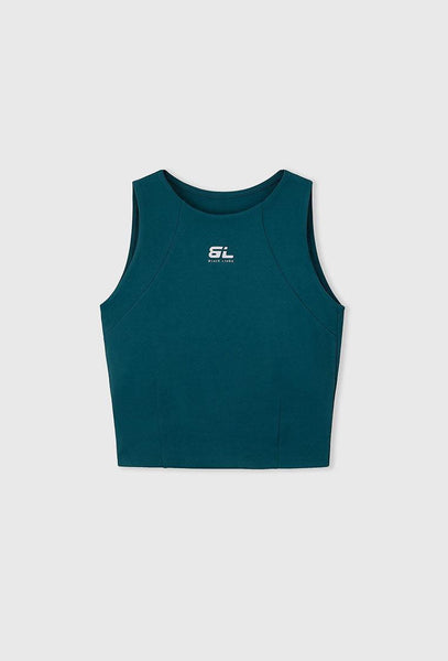 Top deportivo compresivo de sujeción alta Stamina - Peacock-Black Limba