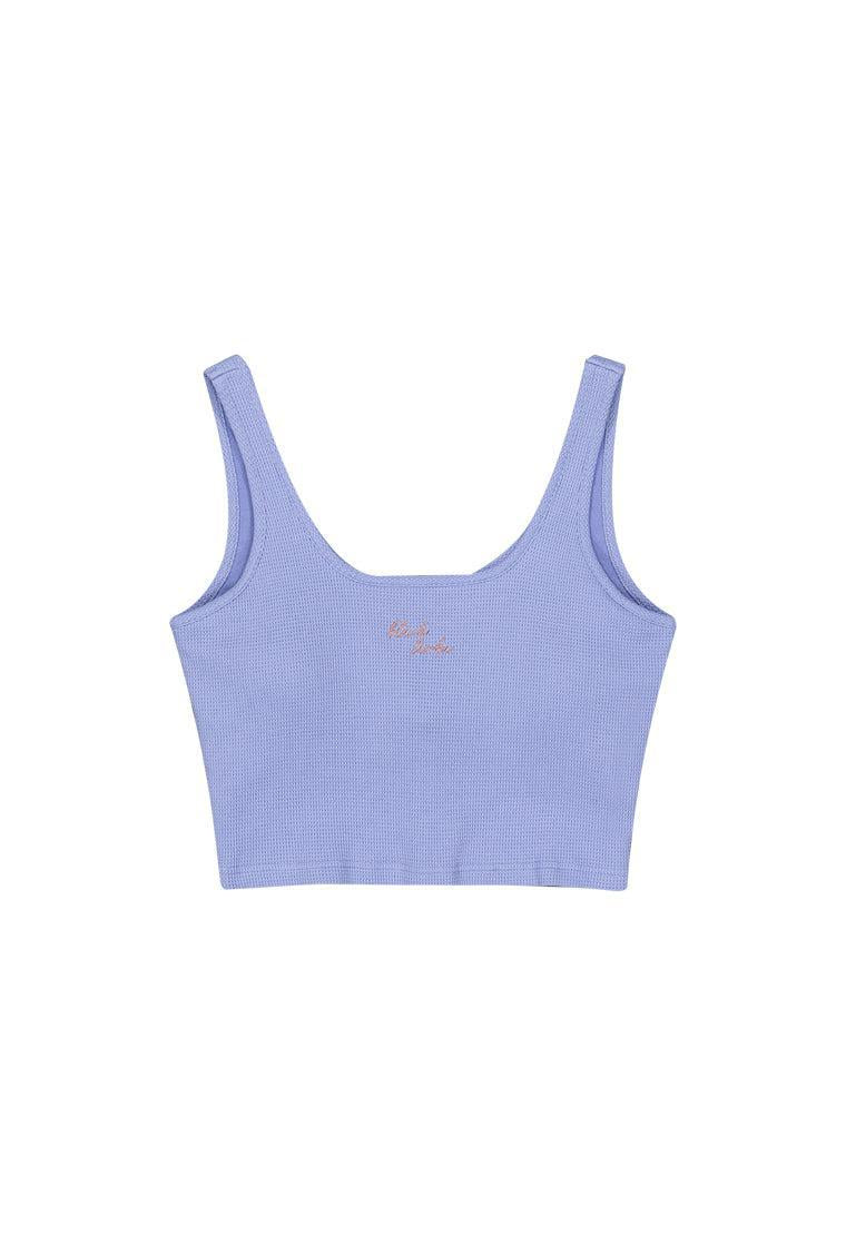 Top deportivo de algodón Eternity - Sky blue-Black Limba