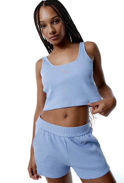 Top deportivo de algodón Eternity - Sky blue-Black Limba