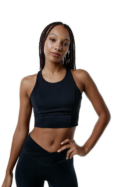 Top deportivo de sujeción alta Diardi - Black-Black Limba