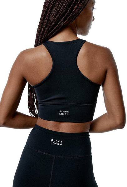 Top deportivo de sujeción alta Diardi - Black-Black Limba