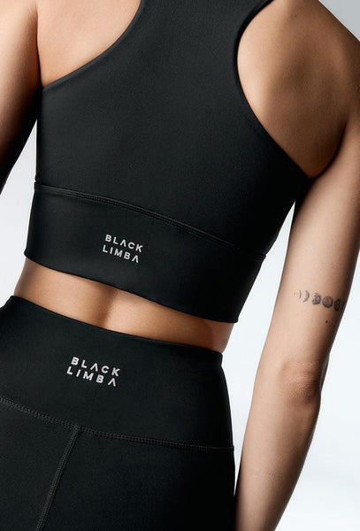 Top deportivo sujeción alta Diardi - Black-Black Limba