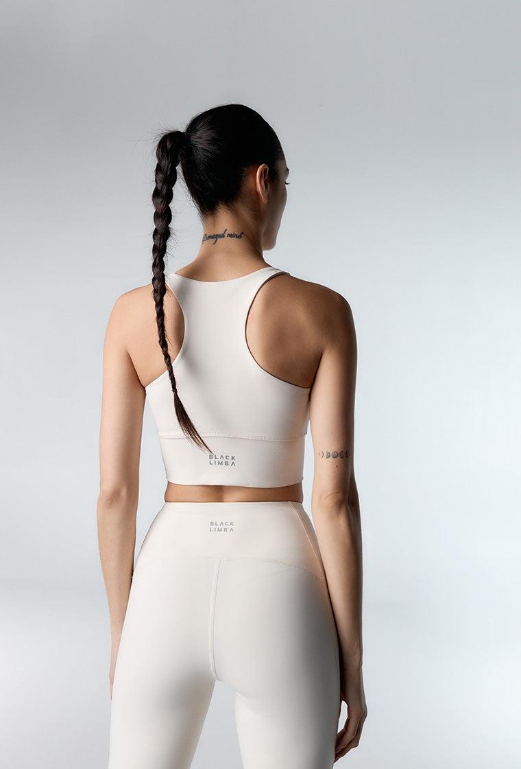 Top deportivo de sujeción alta Diardi - Cream-Black Limba