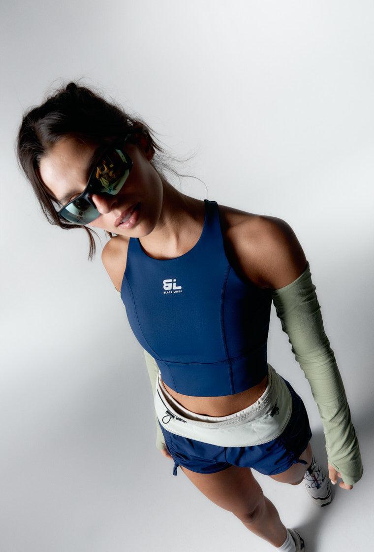 Top deportivo de sujeción alta Diardi - Navy-Black Limba