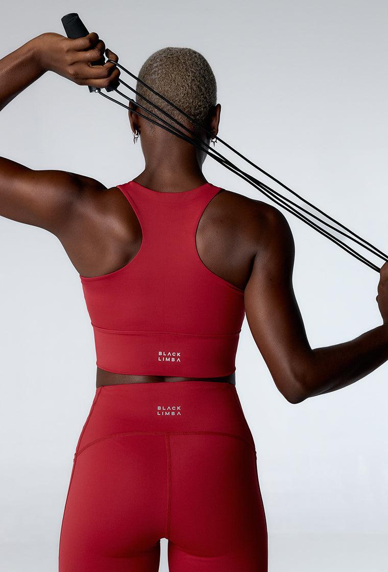 Top deportivo de sujeción alta Diardi - Red-Black Limba