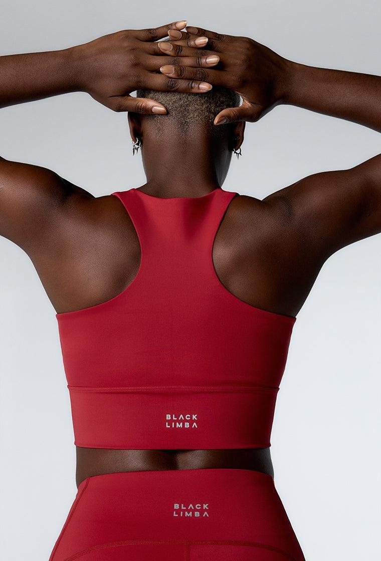 Top deportivo de sujeción alta Diardi - Red-Black Limba