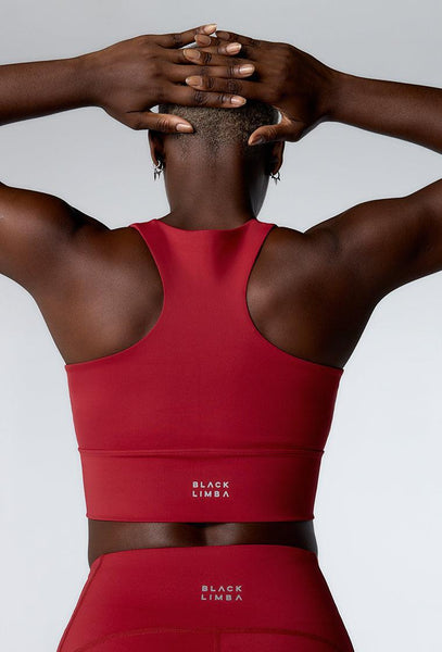 Top deportivo de sujeción alta Diardi - Red-Black Limba