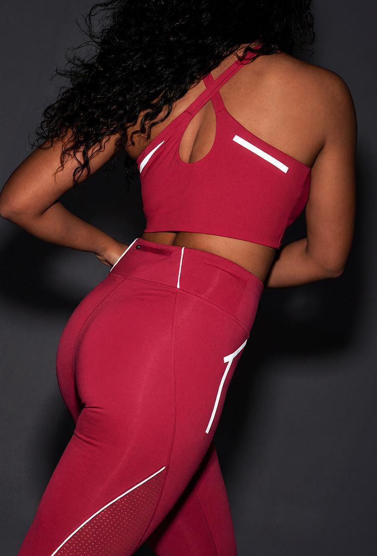 Top deportivo de sujeción alta Sprint - Fucsia-Black Limba
