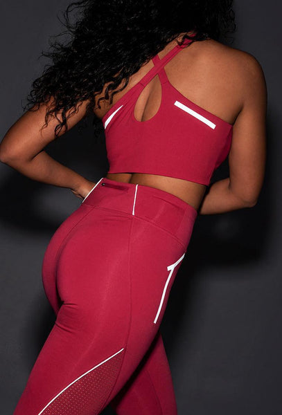 Top deportivo de sujeción alta Sprint - Fucsia-Black Limba