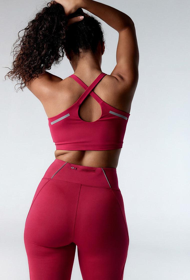 Top deportivo de sujeción alta Sprint - Fucsia-Black Limba