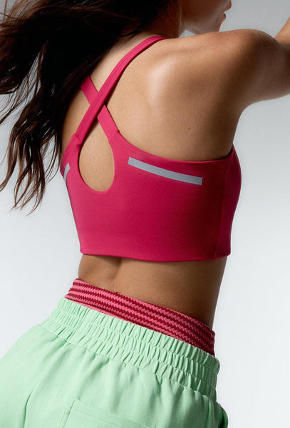 Top deportivo de sujeción alta Sprint - Fucsia-Black Limba