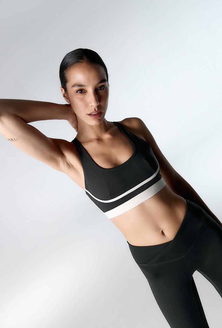 Top deportivo de sujeción alta Tao - Black-Black Limba